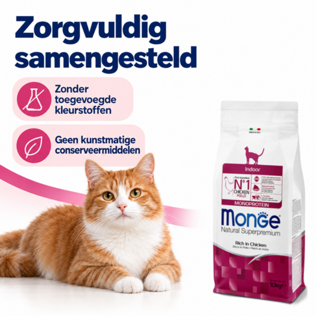 Croquettes pour chats - Intérieur - Riches en poulet - 10 kg