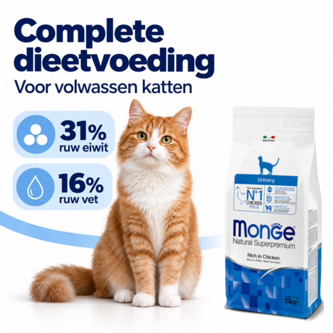 Cat Kibble - Urinary - Rich in Chicken - 10 kg