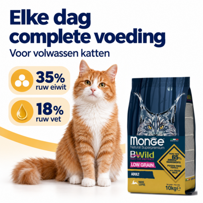 Cat Food - Adult - with Hare - Low Grain - 10 kg