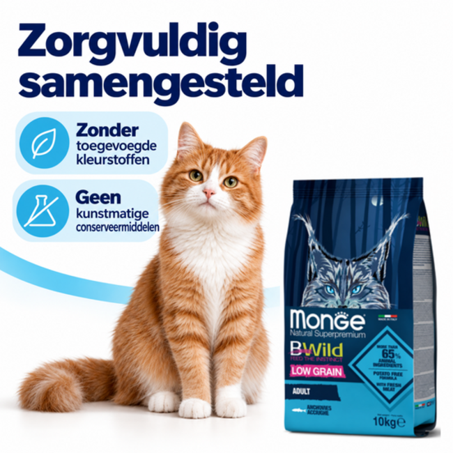 Katzenfutter - Adult - mit Sardellen - getreidearm - 10 kg