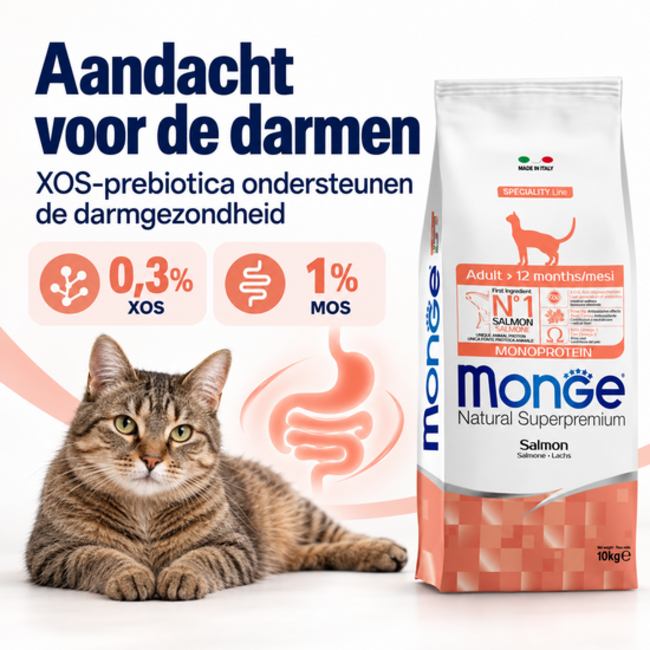 Cat Kibble - Adult - Monoprotein Salmon - 10 kg