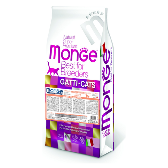 Croquettes pour chats - Adultes - Monoprotéine saumon - 10 kg