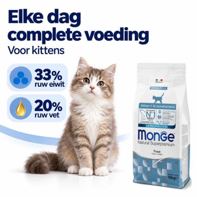 Katzenfutter - Kitten - Monoprotein Forelle - 10 kg