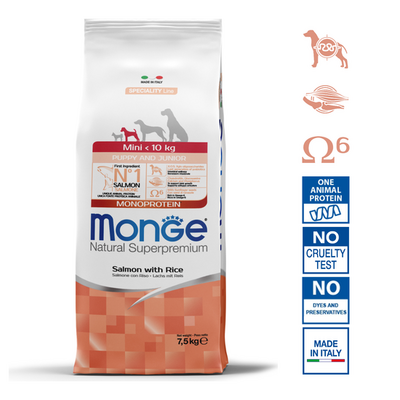 Hondenbrokken - Mini Puppy & Junior Zalm met rijst - 15 kg
