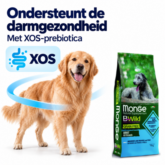 Hundefutter - Getreidefrei Adult Sardellen mit Kartoffeln und Erbsen - 15 kg
