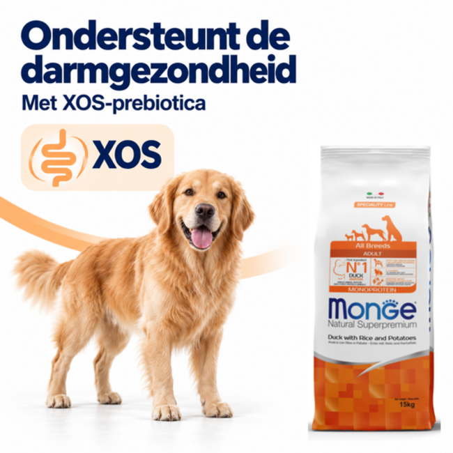 Dog Food - Monoprotein Adult Duck with Rice and Potatoes - 15 kg