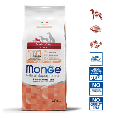 Hondenbrokken – Monoproteïne Mini Adult Zalm met Rijst - 15 kg