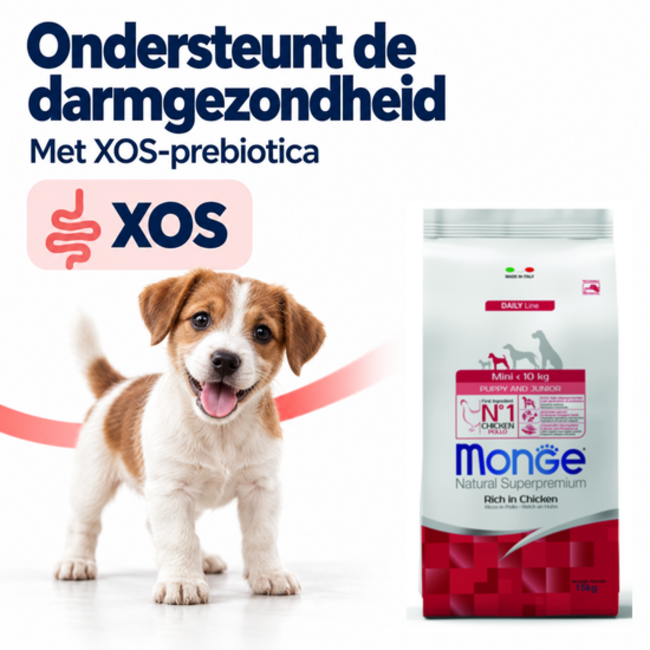 Croquettes pour chiens – Mini Chiot & Junior Riches en Poulet - 15 kg