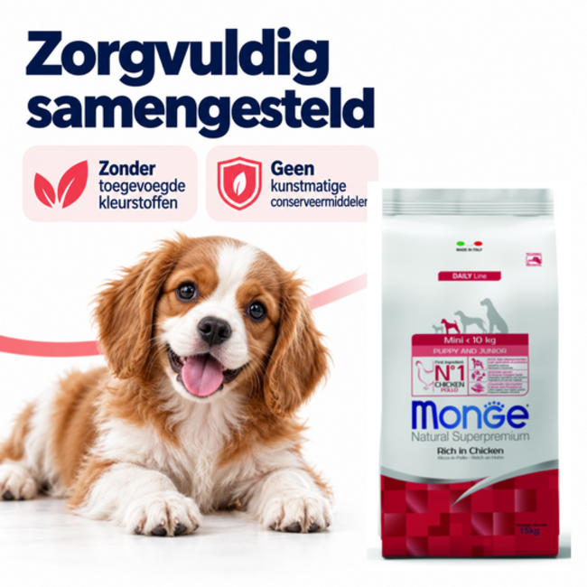 Pienso para perros – Mini Cachorro & Junior Rico en Pollo - 15 kg