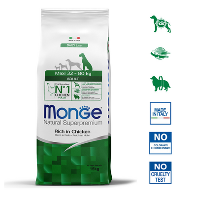 Hondenbrokken - Maxi Adult Rijk aan Kip - 15 kg