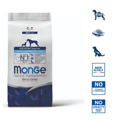 Hondenbrokken - Medium Starter voor Moeder & Puppy's Rijk aan Kip - 15 kg