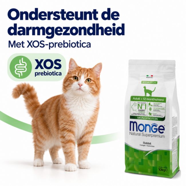 Pienso para gatos - Adulto - Monoproteína de conejo - 10 kg