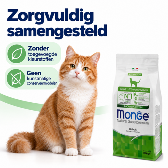 Cat Food - Adult - Monoprotein Rabbit - 10 kg