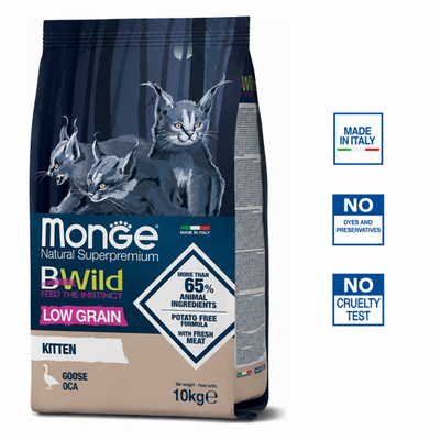 Croquettes pour chat - Chaton - à l'oie - faible en céréales - 10kg