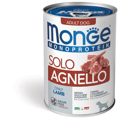 Nourriture pour chiens - Pâtée Monoprotéine 100% Agneau - 400g