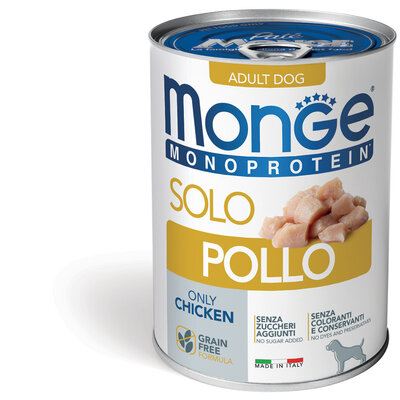 Aliments pour chiens - Pâtée Monoprotéine 100% Poulet - 400g