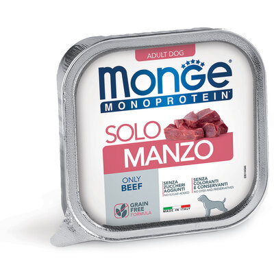 Nourriture humide pour chien - Adulte - Pâté monoprotéiné 100 % bœuf - 150 g