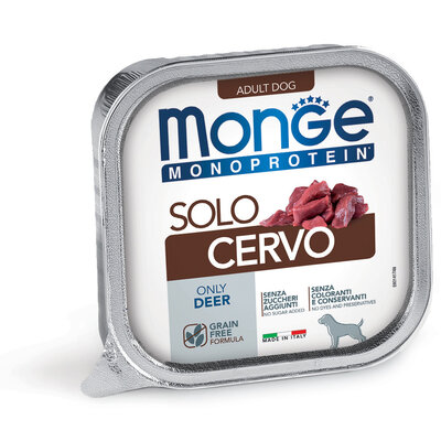 Aliment pour chiens - Pâtée Monoprotéine 100% Cerf - 150gr