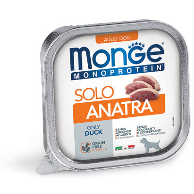 Aliment pour chiens - Pâté Monoprotéine 100% Canard - 150gr