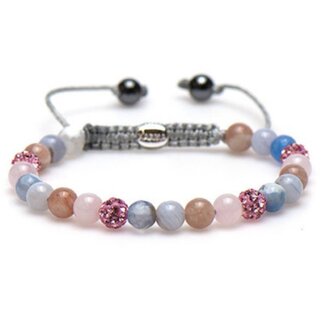 Karma *karma armband spiral peaceful pink xs (pink crystal) 83406