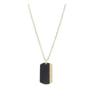 AZE Jewels Aze ferro necklace dogtag - dore ketting metaal yg geplaatst