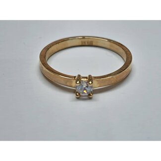 Ebedi Jewels *14 karaat geel gouden ring met zirkonia