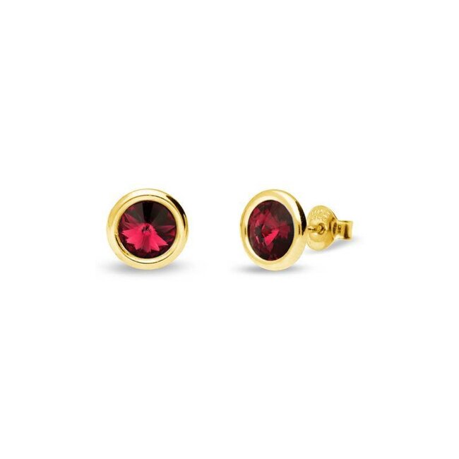 Spark Silver Jewelry Birthday stone tiny bonbon gilded studs ruby july krg1122ss29sc