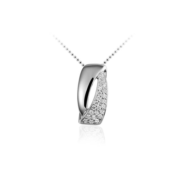 Gisser sieraden Zilveren hanger zirkonia p028