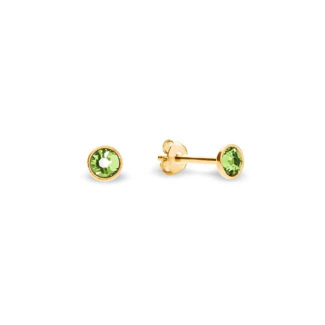 Spark Silver Jewelry Spark pinpoint earrings swarovski groen kg2038ss10pe