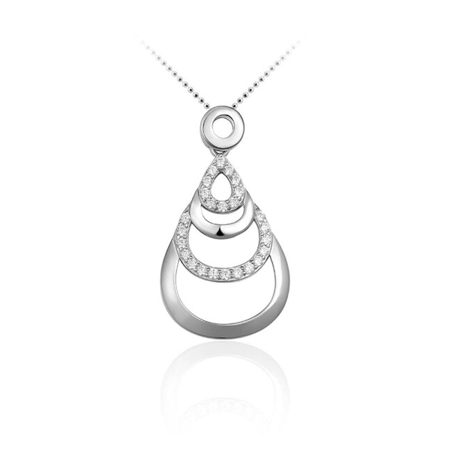Gisser sieraden Zilveren hanger zirkonia p068