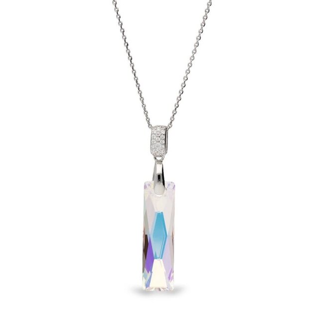 Spark Silver Jewelry Spark queen baguette necklace aurore borealisnc646525ab