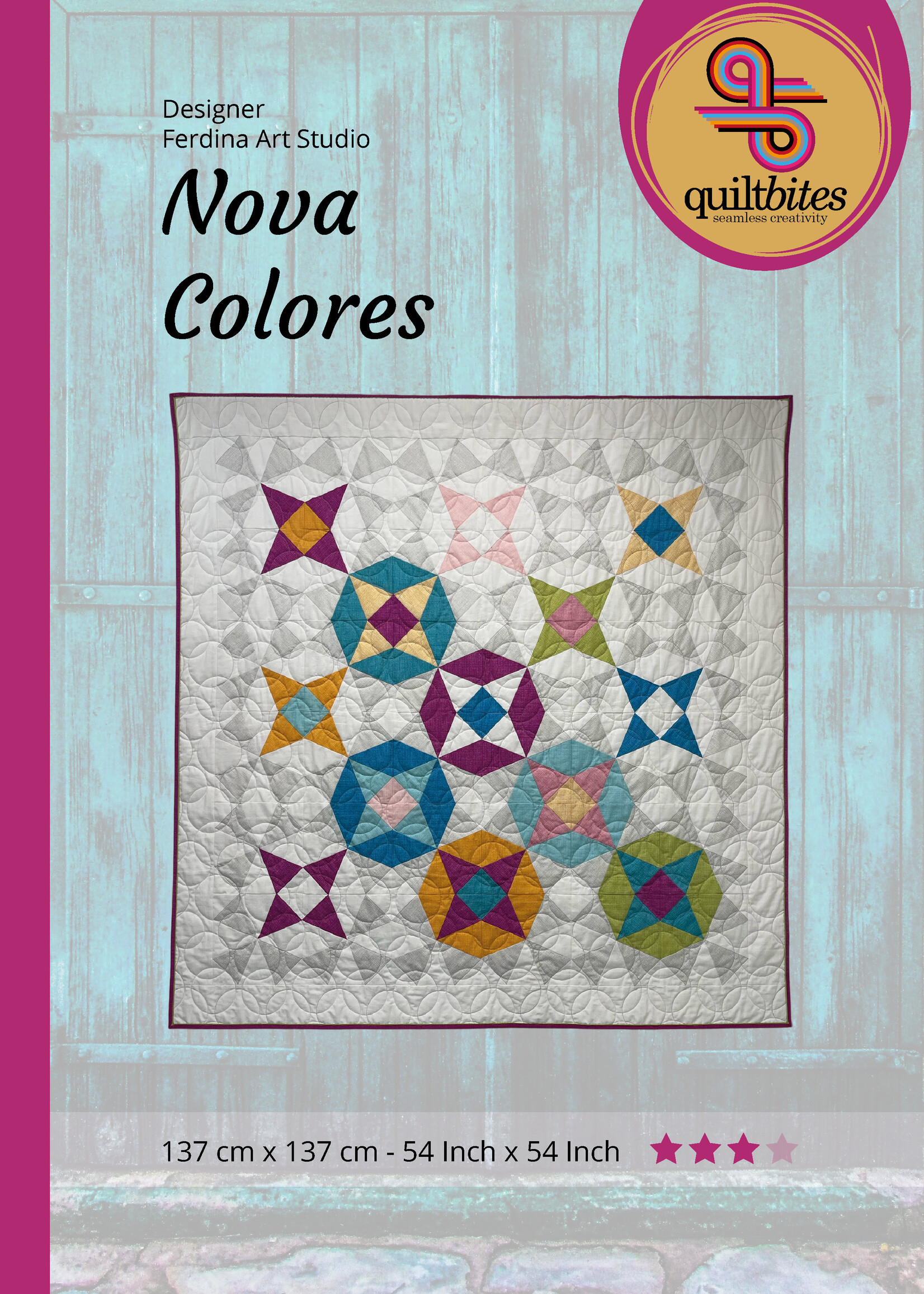 QuiltBites Nova Colores patroon