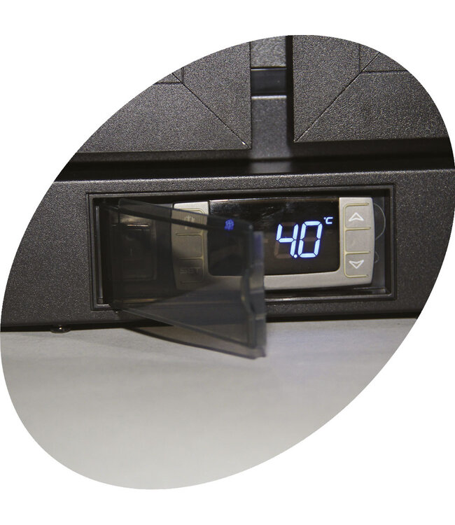 Diamond Flessenkoeler geventileerd, "Back Bar", 1 draaideur.