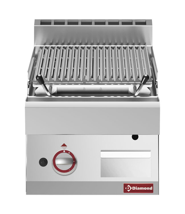Diamond Lavasteengrill - 1/2 module - bakrooster in gietijzer "double face"