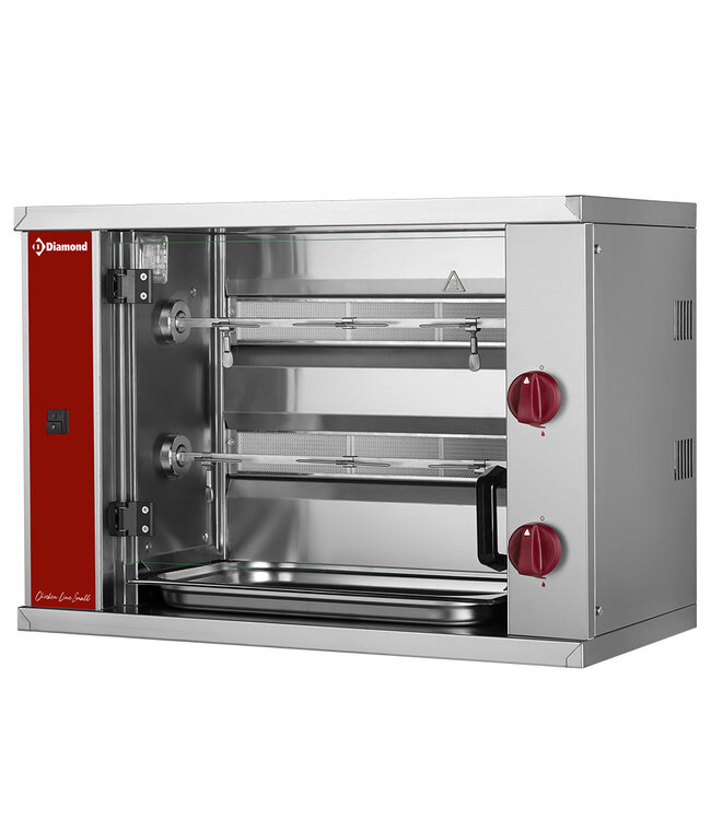 Diamond Kippenspit gas "SMALL", 2 spitten (6 kippen) SMALL