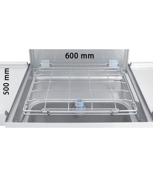 Diamond Vaat- & pottenwasser met kap, mand 600x500 mm + Doorlopende ontharder.