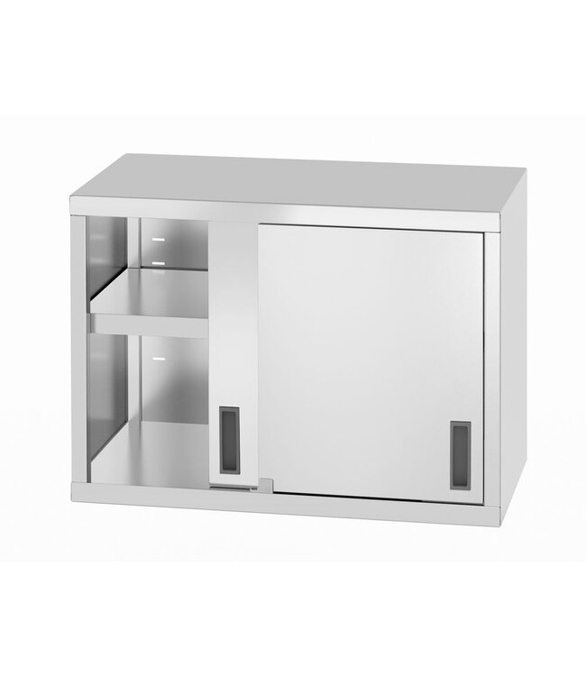 HENDI Hangkast met schuifdeuren - gelast, diepte: 400 mm, HENDI, Profi Line, 800x400x(H)600mm