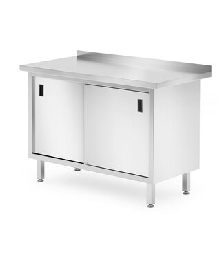 HENDI Wandwerktafel met kast - gelast