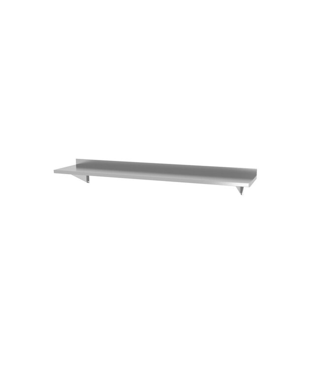 HENDI Wandplank met 2 bevestigingsbeugels, HENDI, 1400x300x(H)250mm