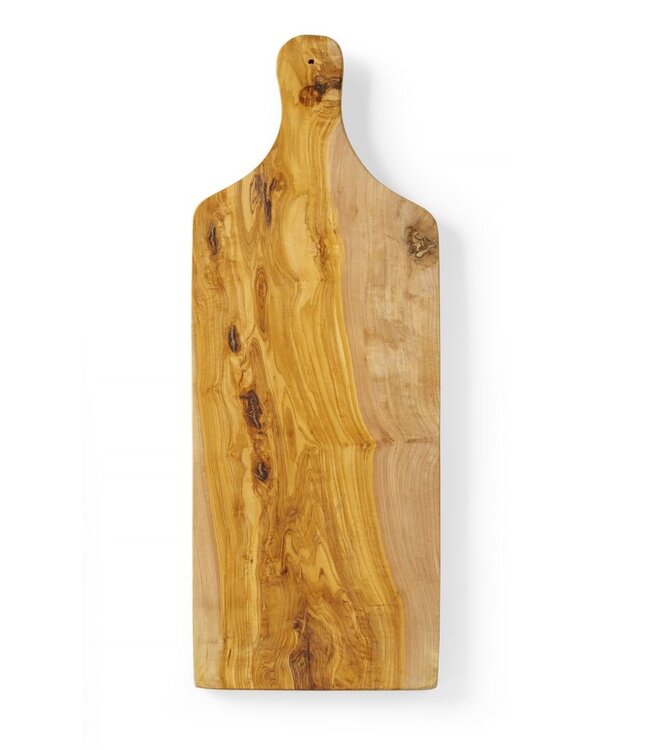 HENDI Serveerplank met handvat, olijfhout, HENDI, 600x200x(H)18mm