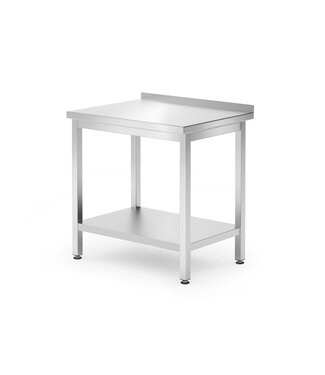 HENDI Muurwerktafel met schap Budget Line – geschroefd, diepte: 600 mm