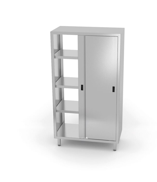 HENDI Doorvoerkast met schuifdeuren, HENDI, Kitchen Line, 800x700x(H)1800mm