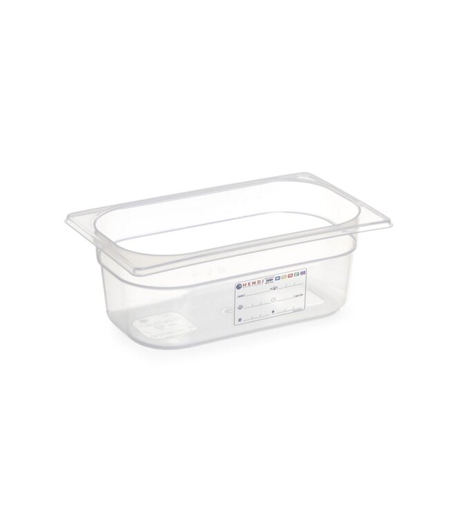 HENDI Container GN 1/4, HENDI, GN 1/4, 4L, Transparant, 265x162x(H)150mm