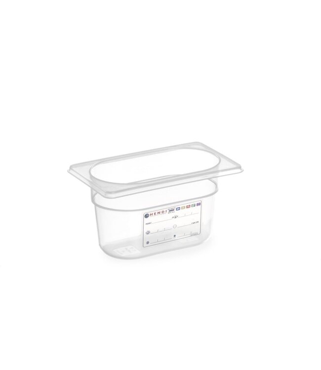 HENDI Container GN 1/9, HENDI, GN 1/9, 0,6L, Transparant, 176x108x(H)65mm