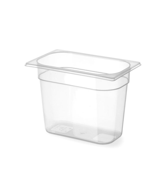 HENDI Container GN 1/4 polypropyleen, HENDI, Profi Line, GN 1/4, 5,5L, Transparant, 265x162x(H)200mm