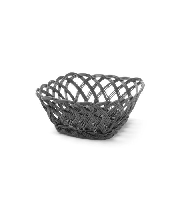 HENDI Geweven manden, HENDI, vierkant, Zwart, 190x190x(H)80mm
