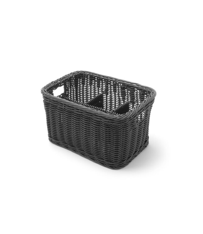 HENDI Bestekmand, HENDI, Zwart, 260x180x(H)150mm