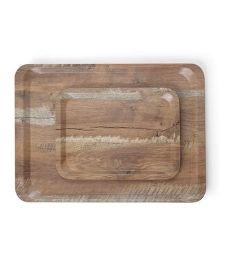 HENDI Dienblad van melamine met hout bedrukking