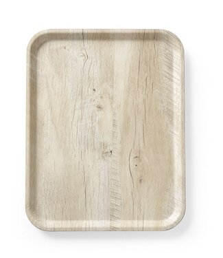 HENDI Dienblad van melamine met hout bedrukking
