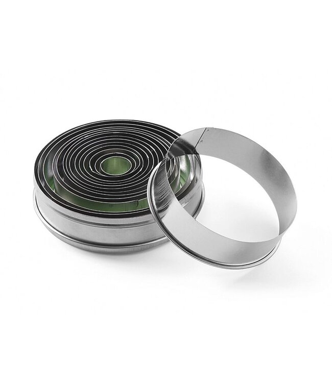 HENDI Uitsteekvorm set, HENDI, met gladde rand, ø19-112, (H)35mm